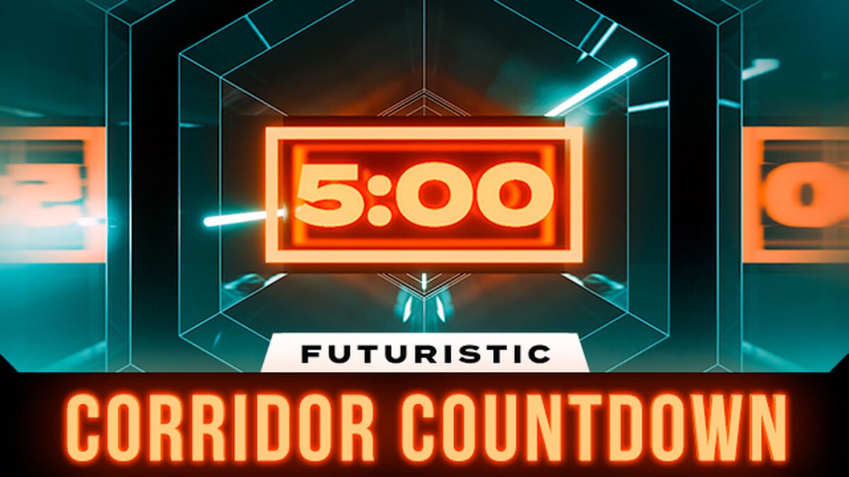Futuristic Corridor Countdown image number null